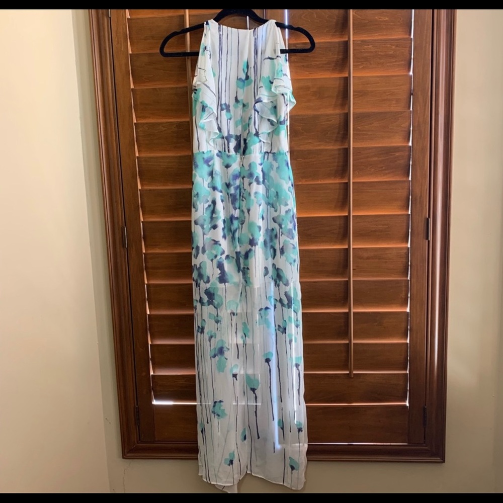 BCBG MaxAzaria Watercolor Evening Dress or Garden Party